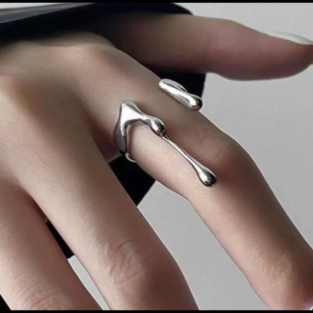 Silver Drip Ring - Picture 1 of 2
